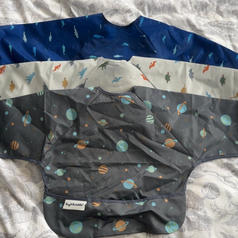 Tiny Twinkle Long Sleeve Bib for Babies & Toddlers